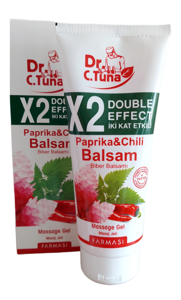 Dvigubo poveikio balzamas su čili ekstraktu, 250 ml.