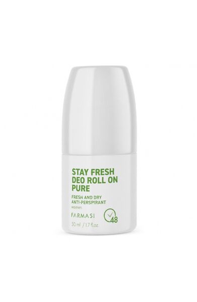 Rutulinis dezodorantas-antiperspirantas moterims Stay Fresh Deo Roll-on Pure, 50 ml. Prekės kodas: 1000787