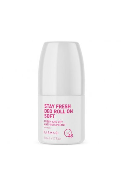 Rutininis dezodorantas-antiperspirantas Stay Fresh Deo Roll-on Soft moterims, 50 ml. Prekės kodas: 1107514